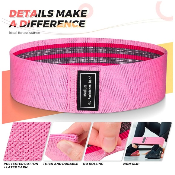 Renoj Resistance Bands, Exercise Workout Bands for Women and Men - Picture 2 of 6